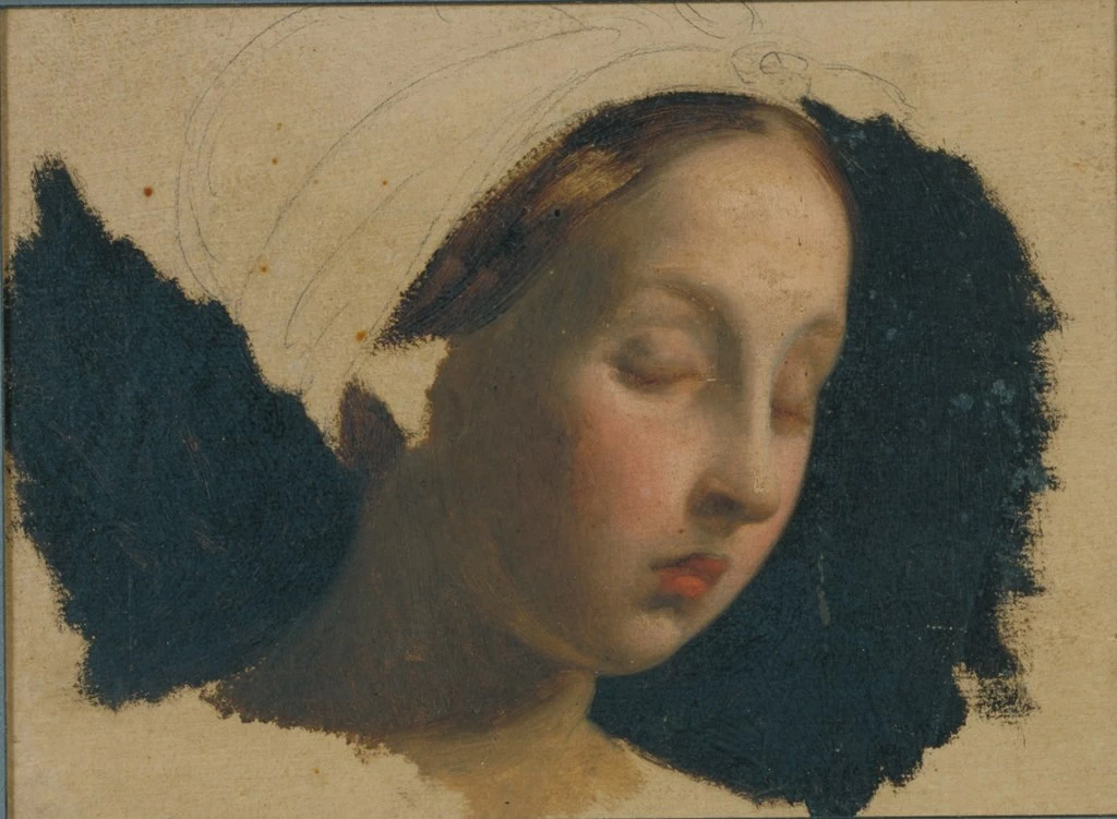 Studio di testa di giovane ragazza